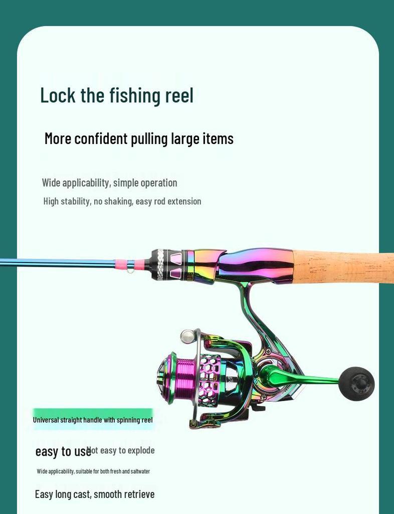 Plåt Kolfiber Fiskeutrustning: UL 1,5/1,68/1,8/1,98 m Spö för betesfiske