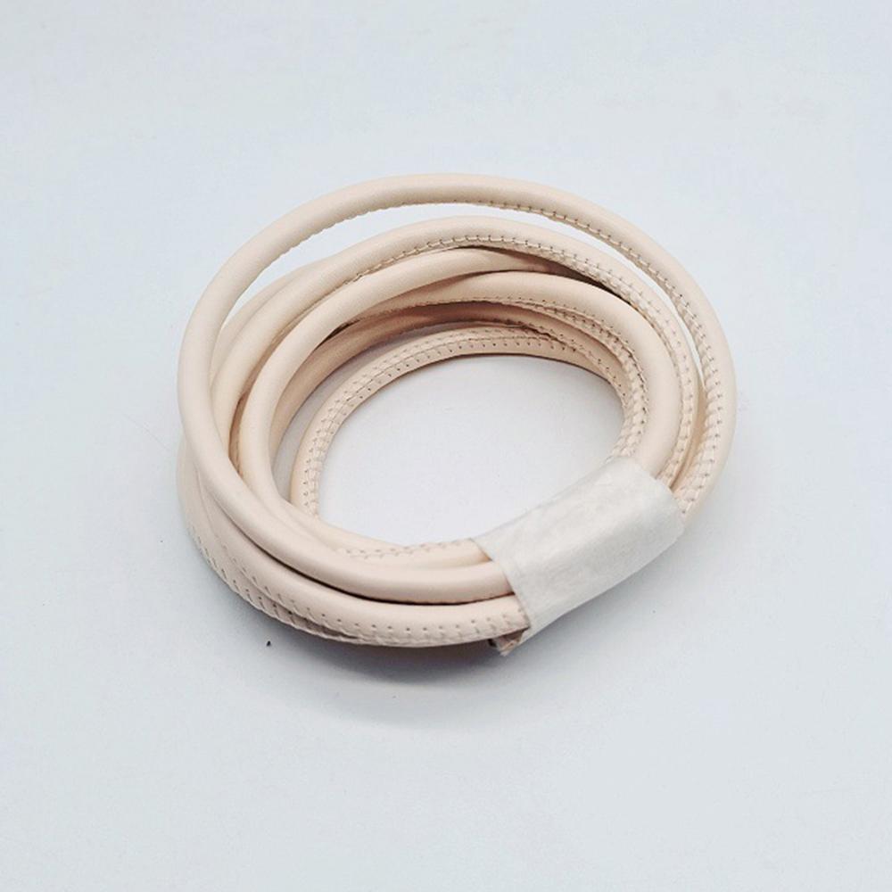 6mm Kleur 5M Kern Touw Natuurlijk Rubber Leer DIY Koorden Ambachtelijk Garen Leer Koord Zeer Veerkrachtige Buis Elastische Band