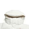 Fila Fitness Fashion Simple Warm Goose Down Windproof Versatile Loose Long Hooded Down Jacket Women Outerwear Starlight-White A61W541904FWT