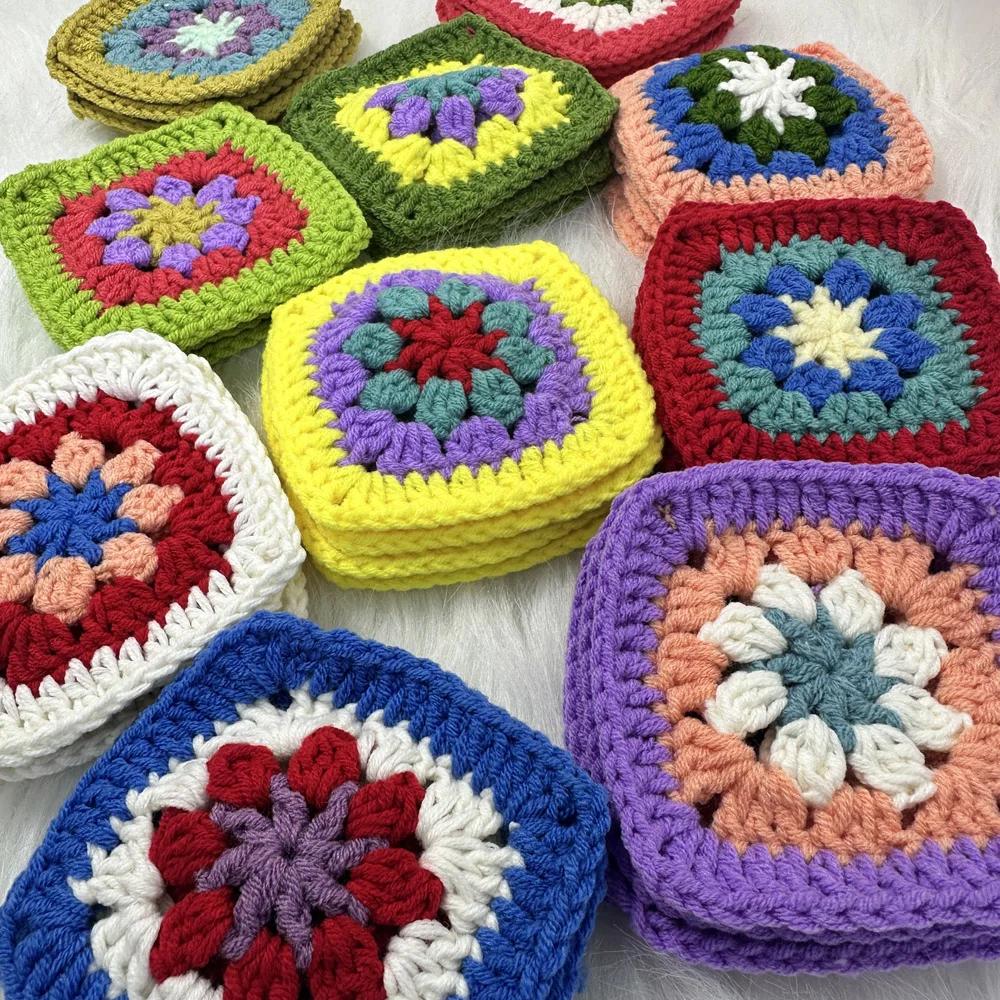 Fiori Stili Casuali Fai da Te Uncinetto Centrini Tovagliette Decorazione Patch Uncinetto Fatto a Mano Vestiti Cappello Copricapo Accessori