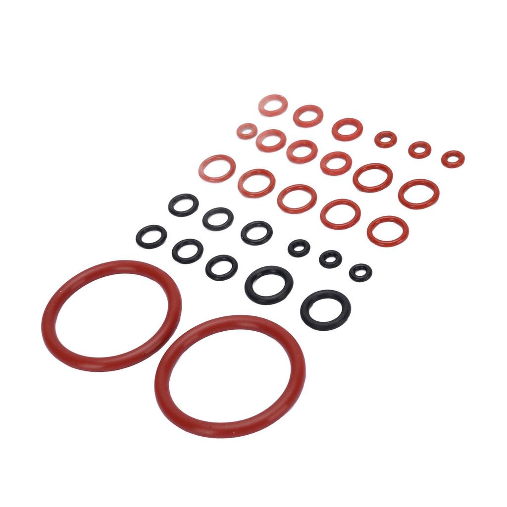 Coffee Machine O     Kit Silicone Coffee Machine Large and Small Gaskets for Replacement Black and Red