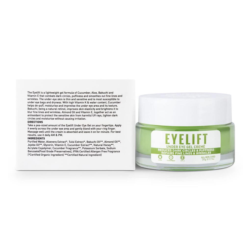Gel-cream for the Skin Around the Eyes (20 G), EyeLift Under Eye Gel Cream, Bella Vita