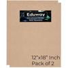 Eduway 12x18 дюймів МДФ дошка Дерев'яний лист для Мандали, Ліппан, Мистецтва та ремесел з епоксидної смоли, Товщина 4 мм, Упаковка з 2 штук - Преміальний картон
