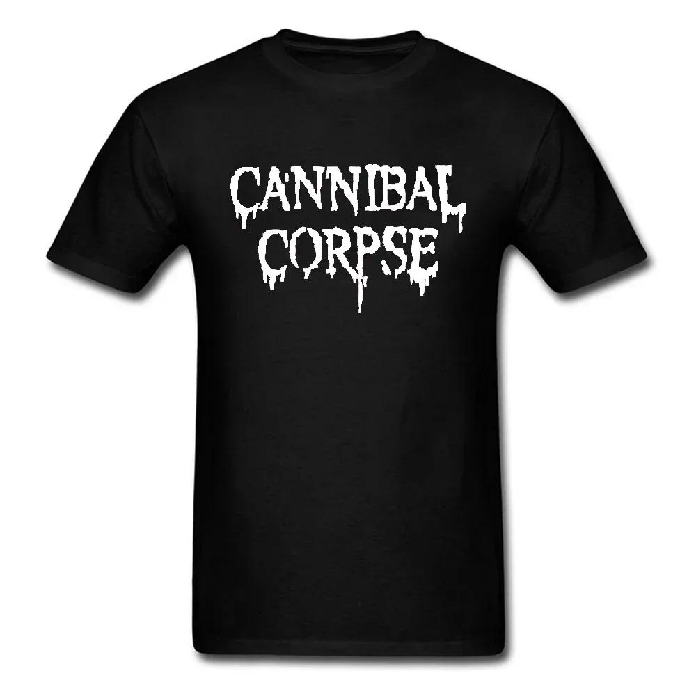 Mens Canibal Corpse T-Shirt Death Metal Band Pattern Men's and Women's Harajuku Street Casual Fashion Top
