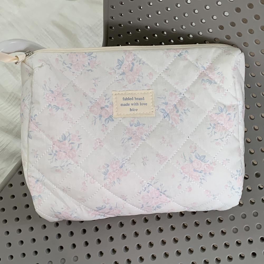 

Women Travel Makeup Cosmetic Case Large Capacity Quilted Checkered Makeup Bag Lady Makeup Bag Purse for Cosmetics Makeup Brushes