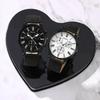 1/2PCS Set Couple Fashion Casual Leather Watches Ladies Simple Dial Quartz Wristwatches Dress Clock Montre Femme