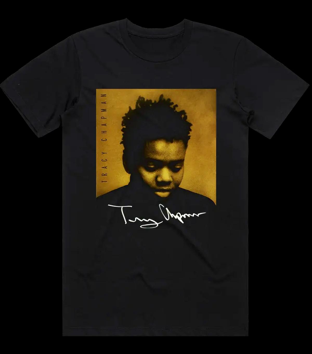 Tracy Chapman ALBUM Heavy Cotton Black All Size Unisex Shirt TU673 M