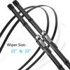 For Mercedes Benz SLK SLC Class R172 2011~2016 Auto Windscreen Windshield Window Front Wiper Blades Rubber Cleaning U J Hook Arm