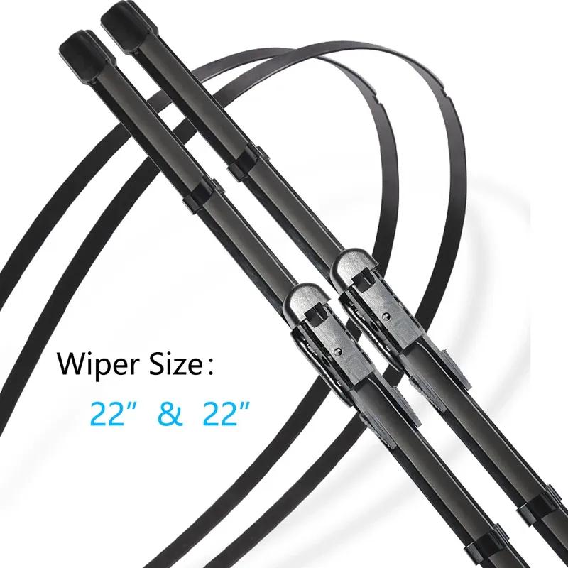 For Mercedes Benz SLK SLC Class R172 2011~2016 Auto Windscreen Windshield Window Front Wiper Blades Rubber Cleaning U J Hook Arm
