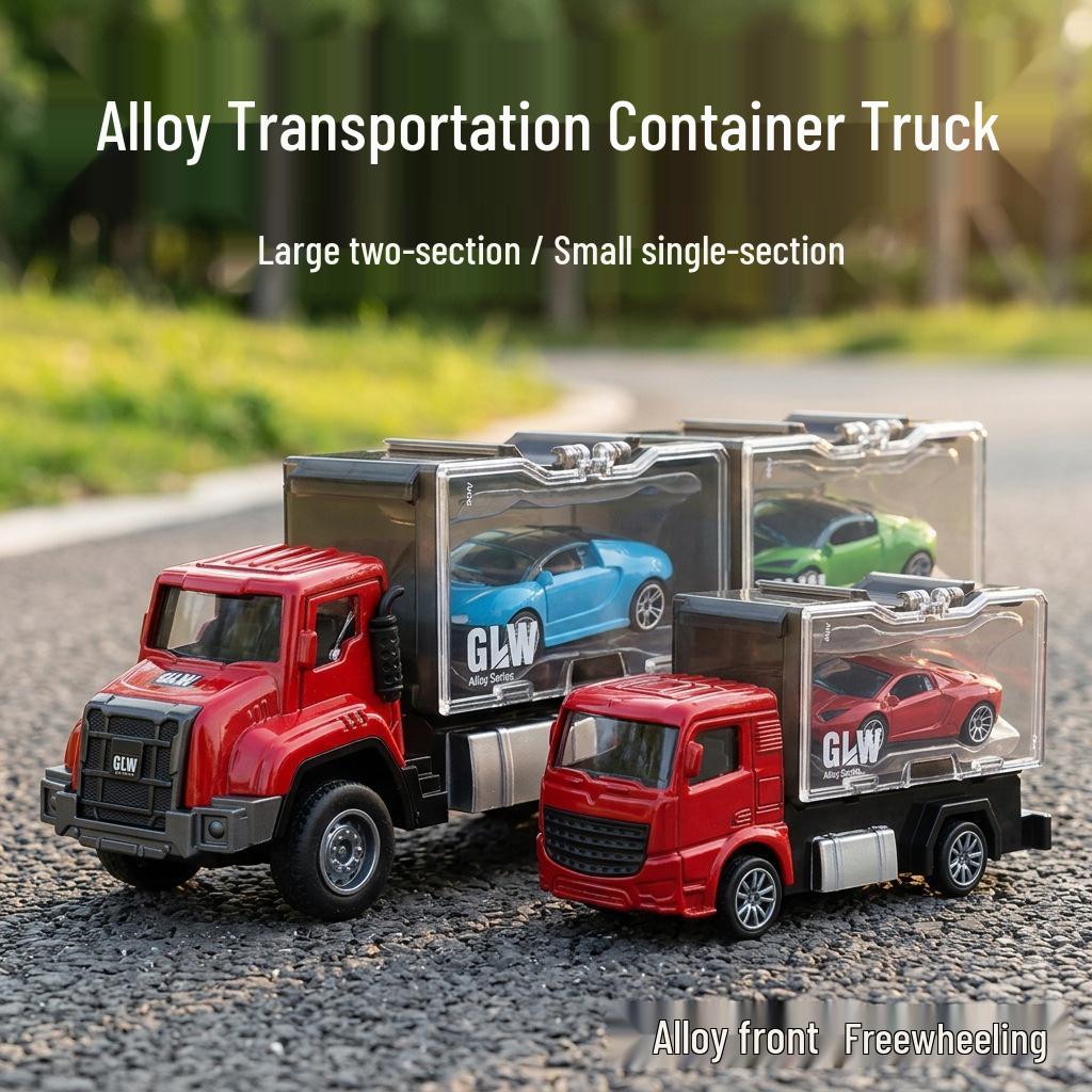 Children's Alloy Inertial Container Truck & Storage Car Toy