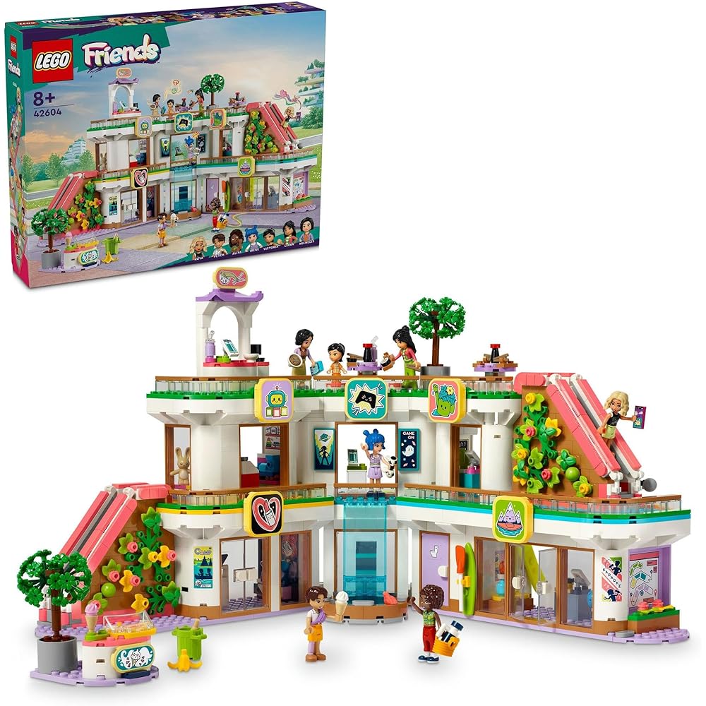 LEGO Friends Heartlake City Shopping Mall Toy Set 42604 for Kids Ages 8-10 Building Blocks