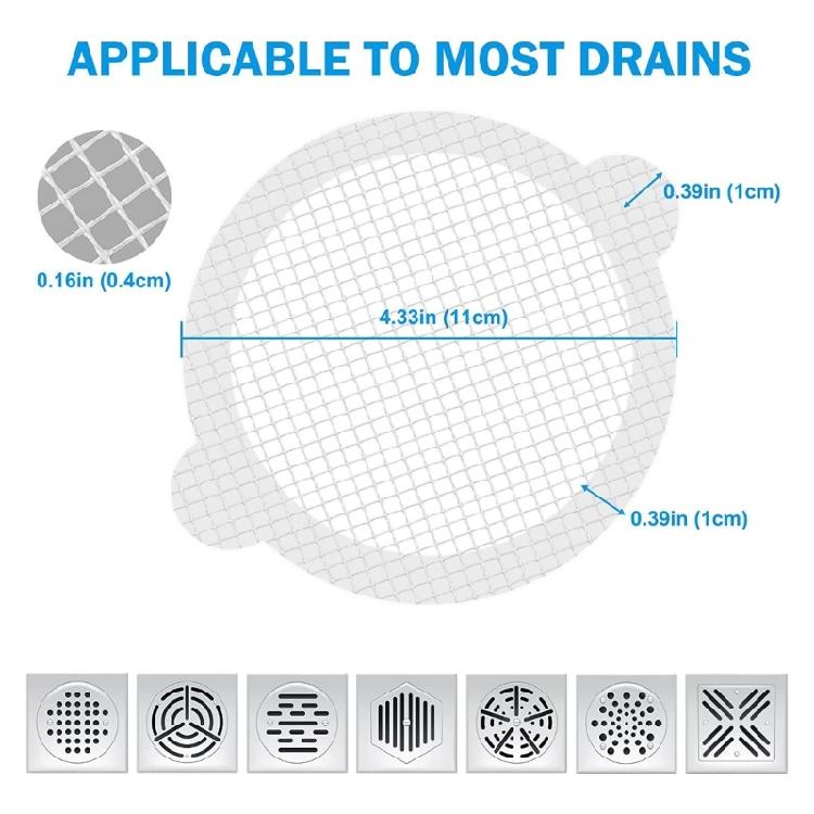10pcs Anti-blocking Filter Disposables Hair Catcher Floor Drain Stopper Kitchen