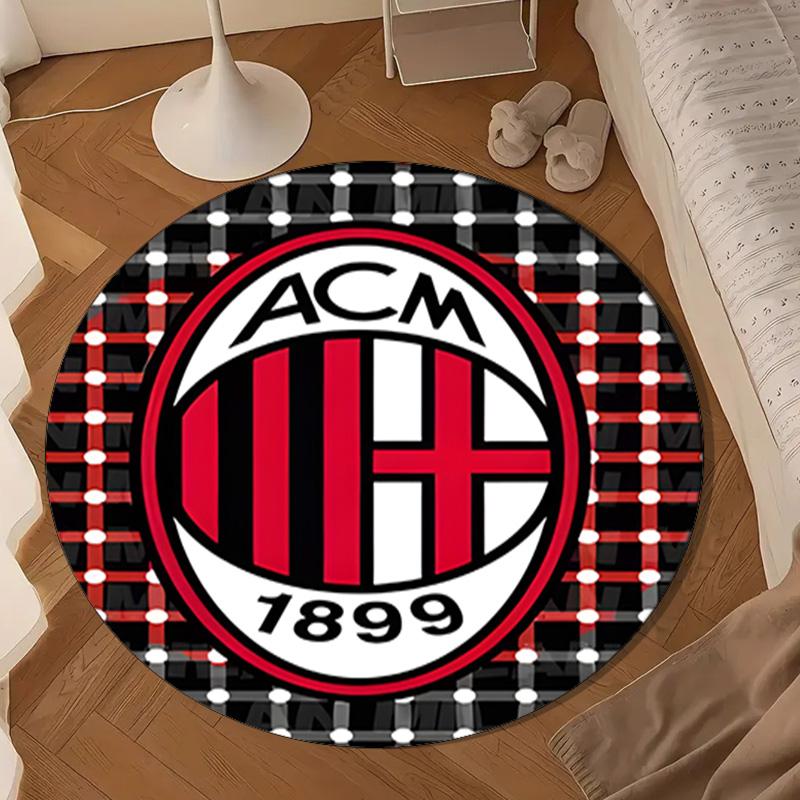 1909 Football Club Round Rug for Livingroom,Bedroom, Palyroom, Chair Rug, Area rug, Circle Carpet, Large Size Fan Christmas gift