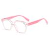 Trendy new anti-blue light glasses for children, Korean style, candy-colored, with soft temples, comfortable eyewear frame for students