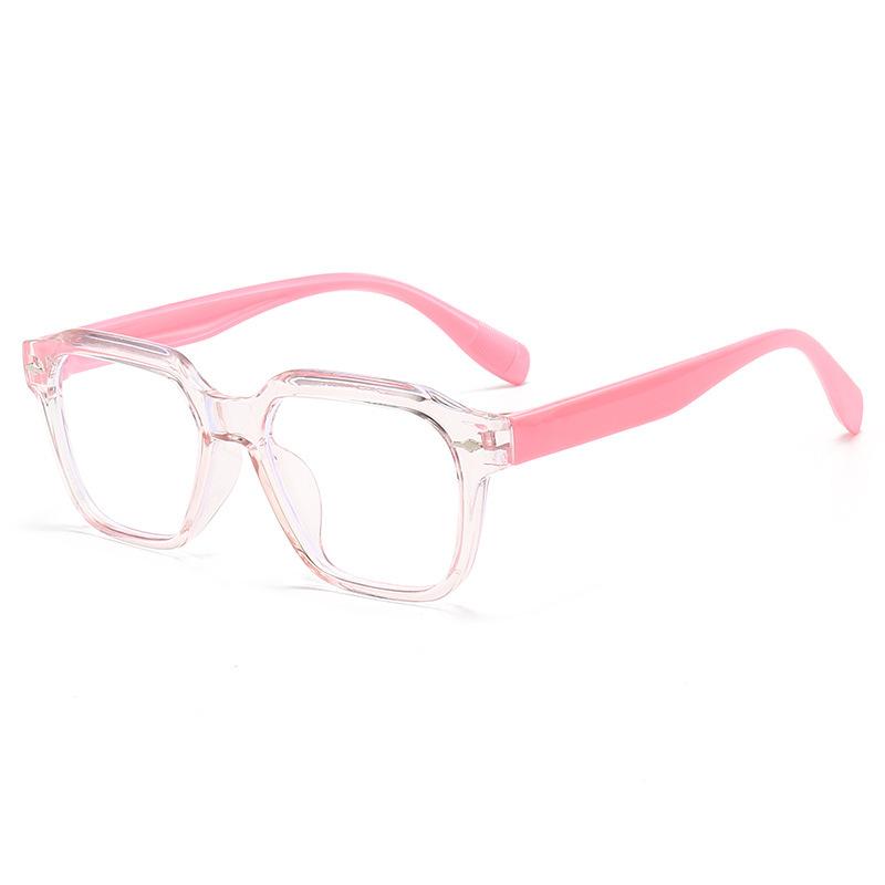 Trendy new anti-blue light glasses for children, Korean style, candy-colored, with soft temples, comfortable eyewear frame for students