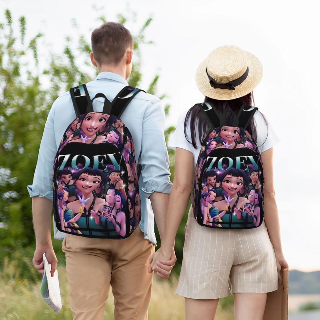 Kpop Łowcy Demonów Zoey Huntrix Plecak Dla Mężczyzn Kobiet Casualowy Studencki Turystyczny Podróżny Plecak Dzienny Torba na Ramię na Laptopa Sportowy