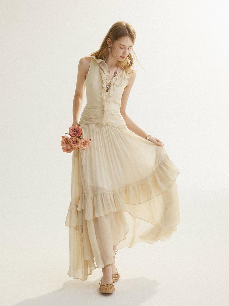 Sinseuden Symphony Asymmetrical Long Dress