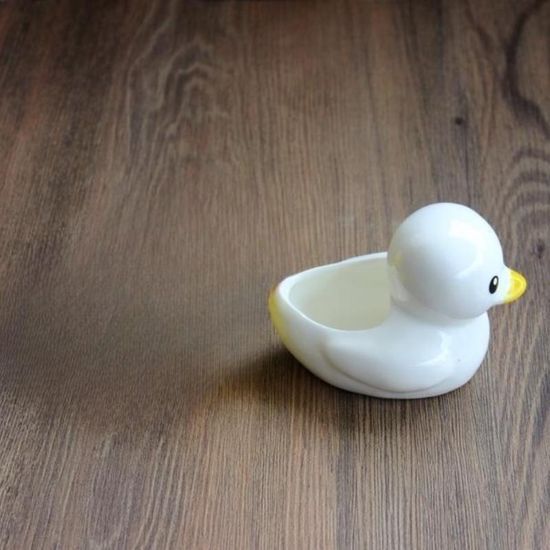 Little Duck Ceramic Flower Pot Desktop Ornament Cute Balcony Decorations