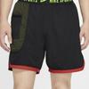 Nike Atmungsaktive Casual Sportshorts mit Farbblock und Logo Herren Unterteile Schwarz BV3250-010