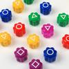 Picking Stones Game Dice Party Game Props Square Circle Triangle Printing Pole Party Props Hand Eye Coordination