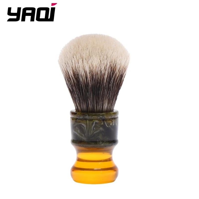 YAQI 22MM Sagrada Familia Two Band Badger Hair Resin Handle Men Wet Shave Brushes And a Shaving Soap Set