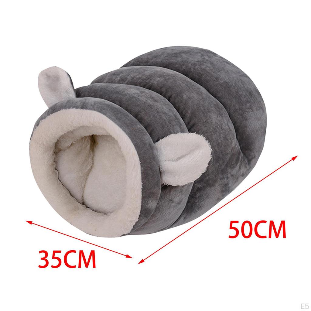 Semi Enclosed Winter Warm Pets Supplies Plush Sleep Kennel Cat Tent Bed Kitten Puppy Indoor Cats