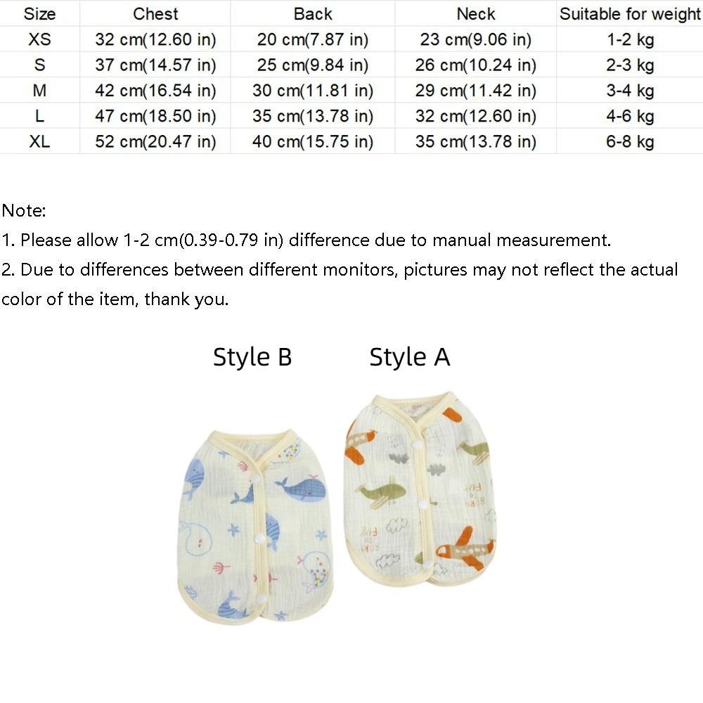 Cute Puppy Short Shirt Breathable Pet T-shirt Casual Pet Sleeveless Pullover  Spring Summer Season