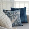 Ins Cream Style Pillow Blue Pillow Case Sofa Model Room Hotel B&B Bay Window Cushion Does Not Contain Core