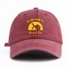 1pz Cappellino da Baseball Lavato con Stampa CAMMELLO per Adulti, Stile Retro Minimalista Casual Morbido Regolabile Cappello da Papà, Perfetto Come Regalo