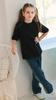 T-Shirt (kids) – Black, Cotton, Short Sleeve, Casual, Summer,  6414-001-1 HC