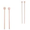 Homyl 1 Pair of Wood Mallet Percussion Sticks, Wooden Mallet Percussion Sticks, Musical Toys, Wooden Head Drumsticks for Tabletop Xylophones, Energy C