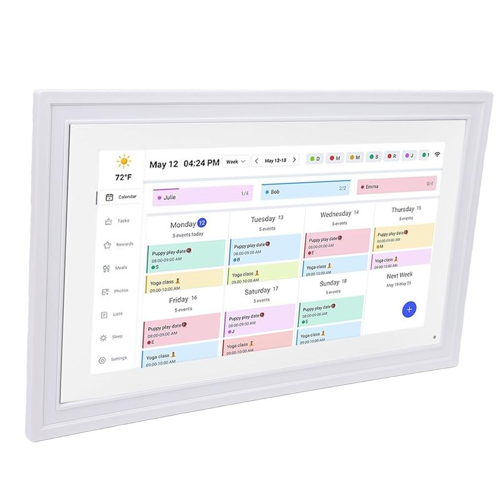 Calendario Digitale Intelligente 21,5 Pollici Touchscreen WiFi Display Interattivo Calendario Digitale Planner con APP Memoria 32G per