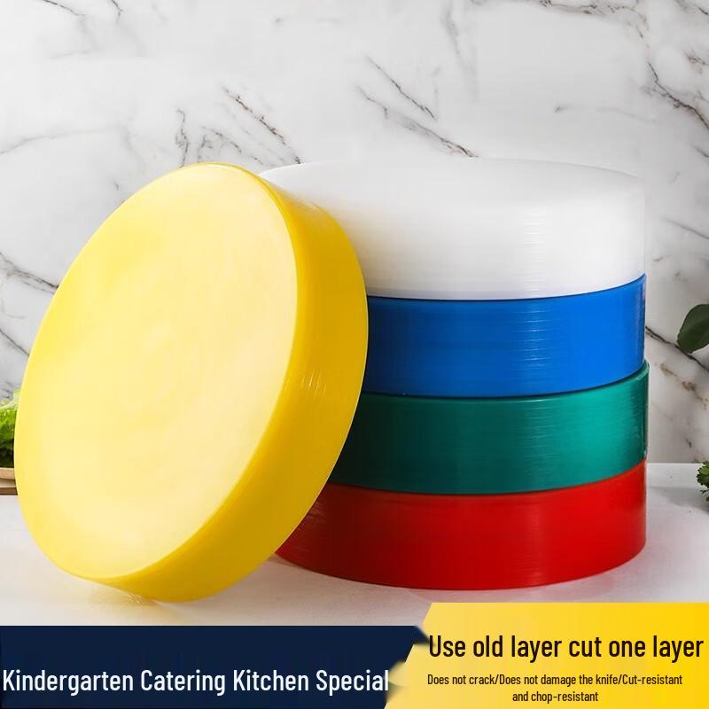 Caitang Zhizao Round PE Plastic Antibacterial Color-Coded Cutting Board