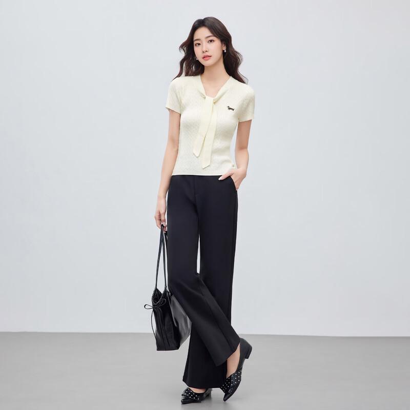 IEF Slim-Fit Knitted Commuter Top