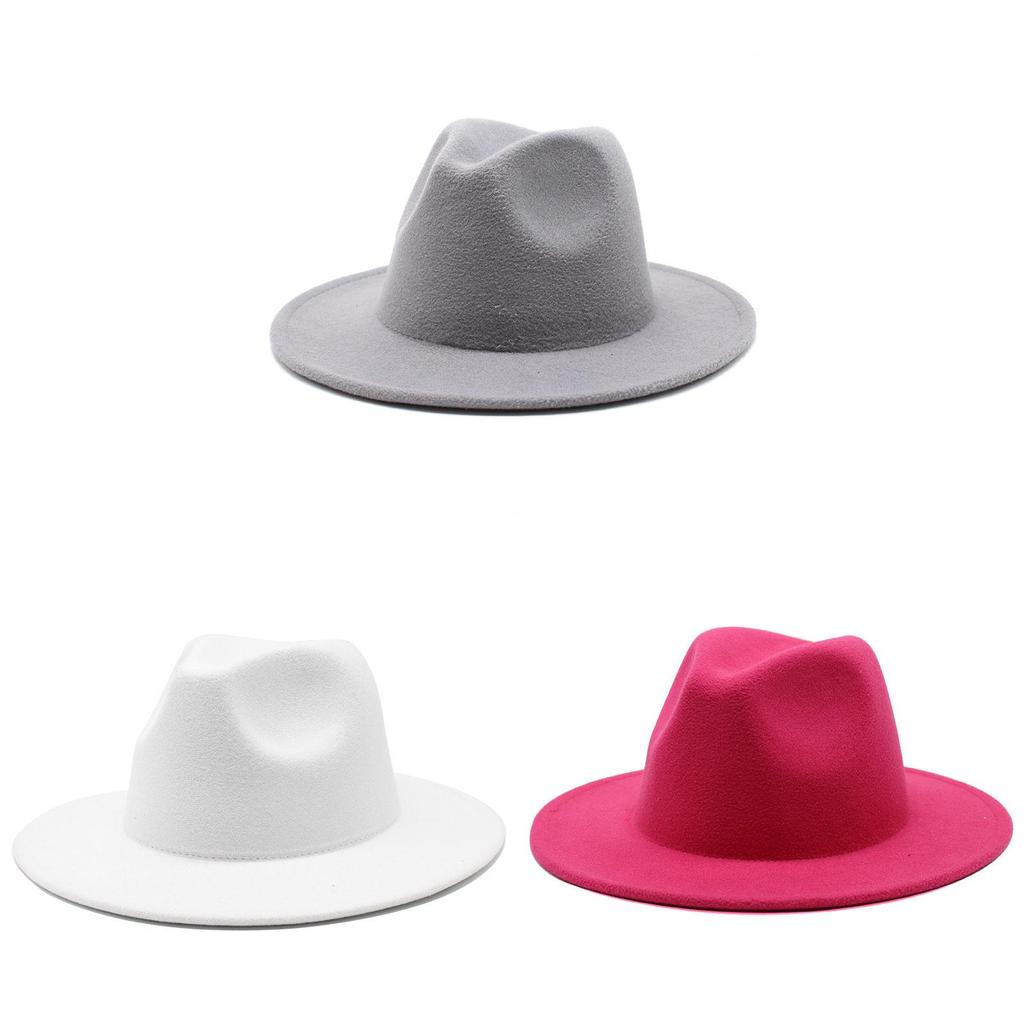 Cappello Fedora in Feltro di Lana per Uomo e Donna Con Protezione Solare e Traspirabilità Per la Moda Estiva