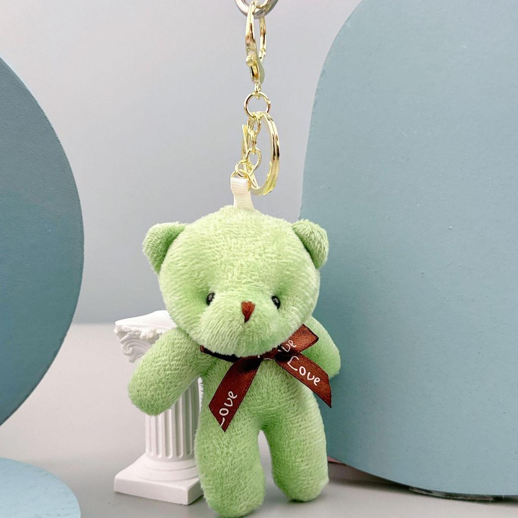 Portachiavi Ciondolo Tuta Peluche Orsacchiotto - Piccolo Giocattolo Regalo
