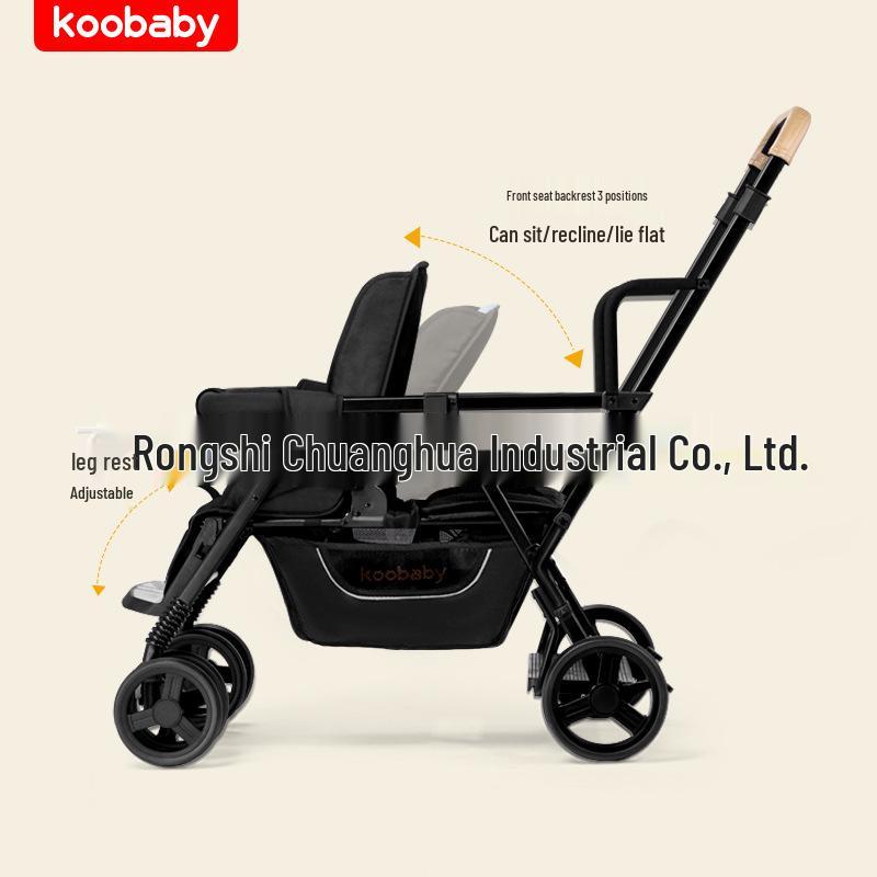 Koobaby Twin Lightweight Foldable Double Stroller for Infants and Toddlers