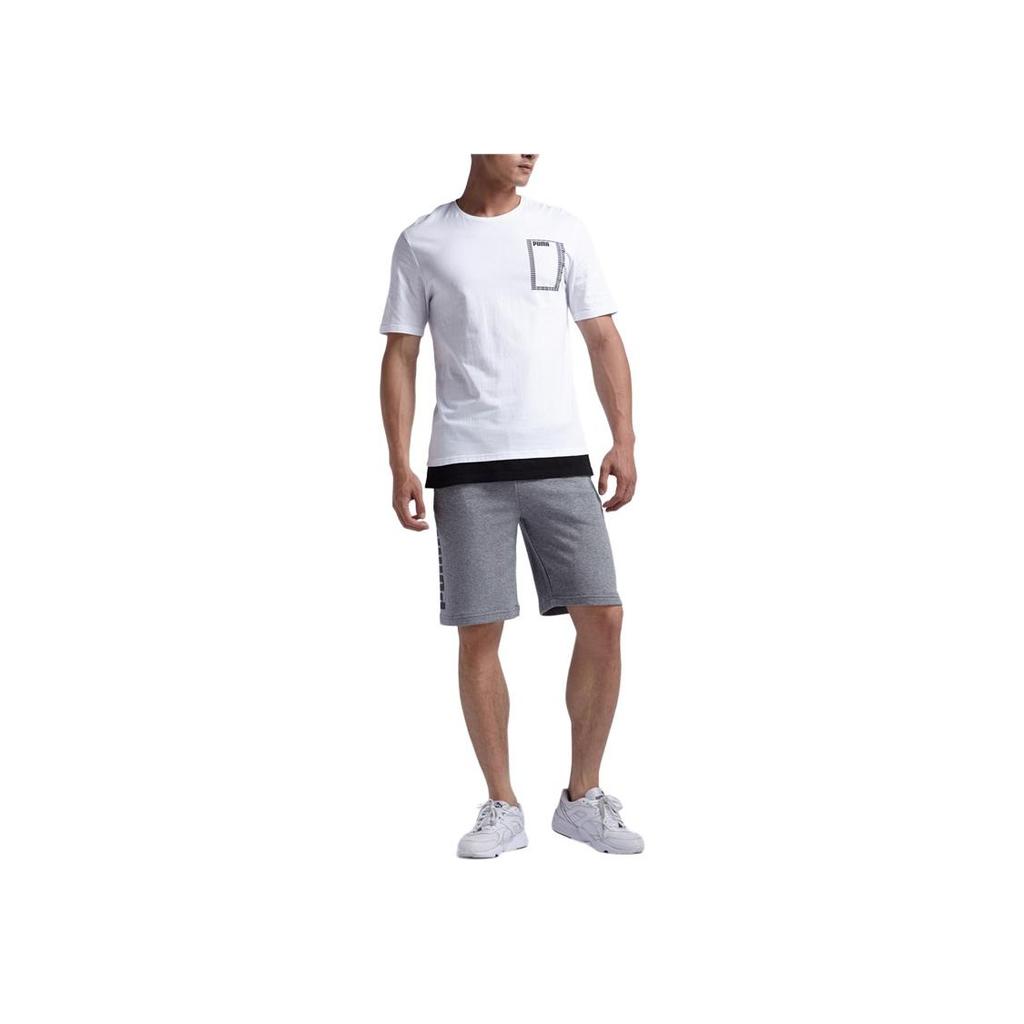 Puma Summer Rebel Short Sleeve T-Shirt Men Tops White 853172-02