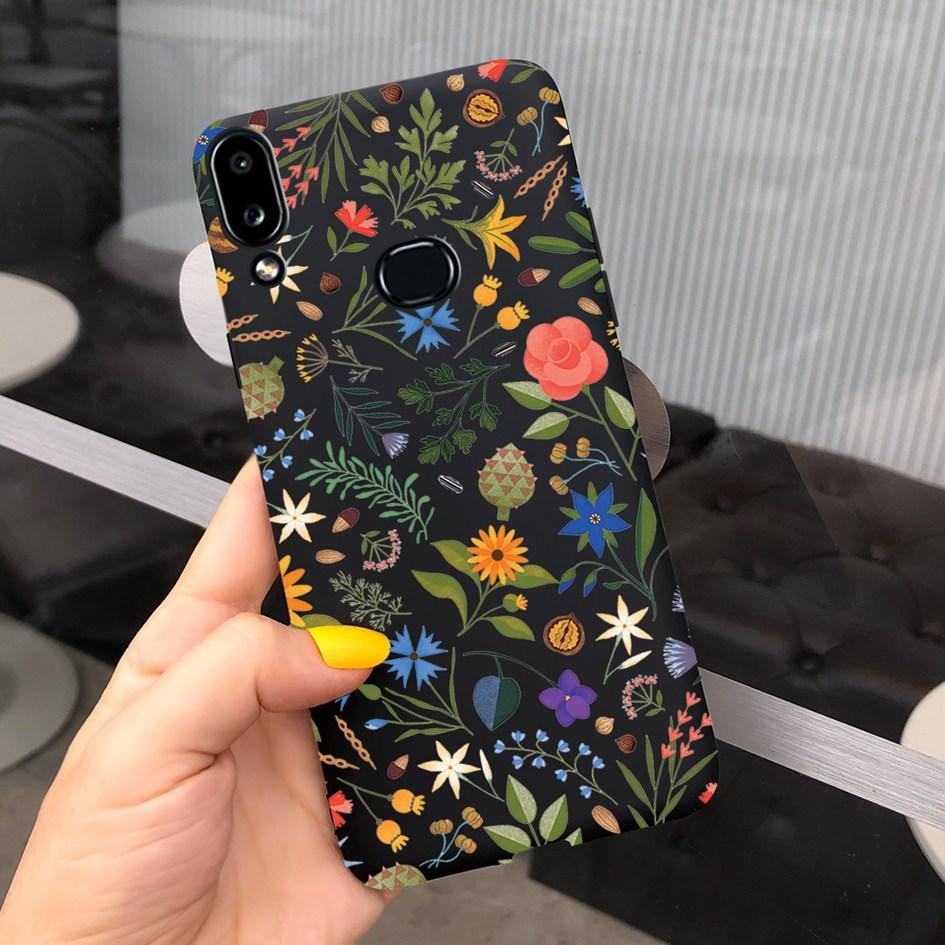 For Phone Case Samsung Galaxy A10s A107 SM-A107F Case Fashion Candy Color Flower Soft Cover For Samsung A10s A 10 S A10 2019 Bag