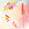 144Pcs Achteckige Papier Cocktail Regenschirm Picks Tropical Baum Trinken Papier