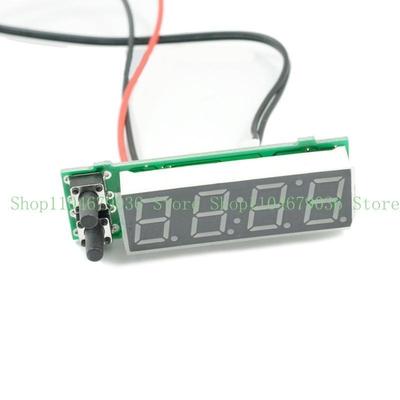 Horloge de Température de Voiture Réglable 12V 3 en 1 Thermomètres Voltmètre Jauge Horloge Électronique Affichage Numérique LED Écran LCD