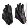 Half Palm Leather Gloves, Stylish Finger Gloves for Party, Wedding & Photography Cosplay & Driving