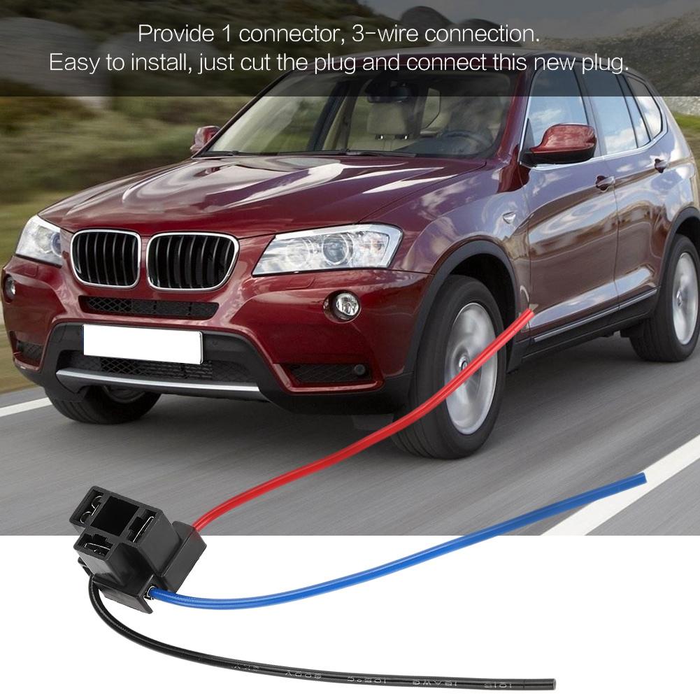 H4 3 Pin Headlight Repair Bulb Wiring Harness Connector Plug Wire Socket