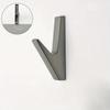 1Pcs Metal Matte Wall Hooks Bathroom Accessories Coat Hooks Towel Rack Holder Creative for Key Hat Bag Home Decorative Robe Hanger