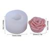 Camellia Flower Candle Mold Non Stick Easy to Demold for DIY Candle Gypsum Ornaments Home Decor Epoxy Resin Casting