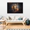 Canvas print, Gold buddha abstract