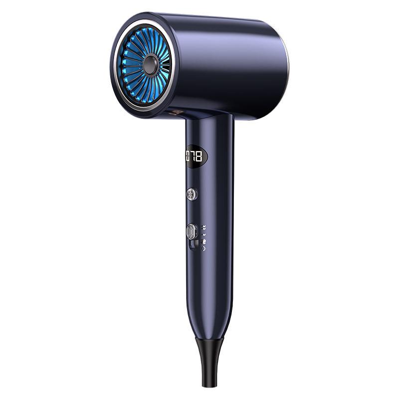 High-Speed Hair Dryer with Intelligent Temperature Control and Digital Display