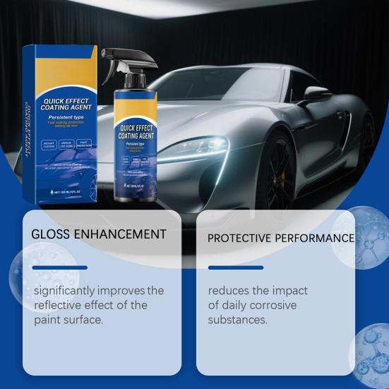 Car Ceramic Coating Spray, Nano Paint Sealant with Scratch & Swirl Repair, Long Lasting Gloss Protection for Auto Motorcycle