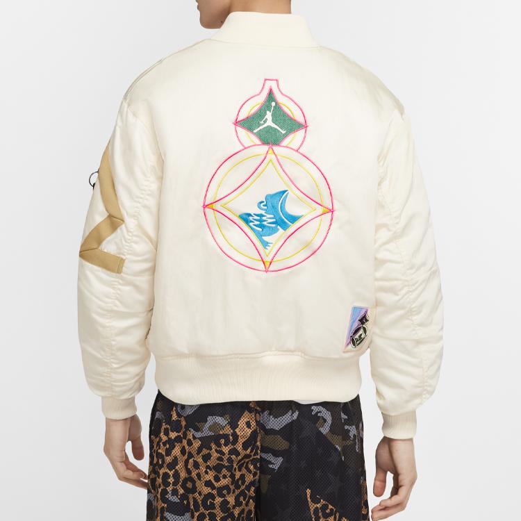 Jordan Baseball Collar Button-Down Jacket Men Outerwear Ivory CU1700-110