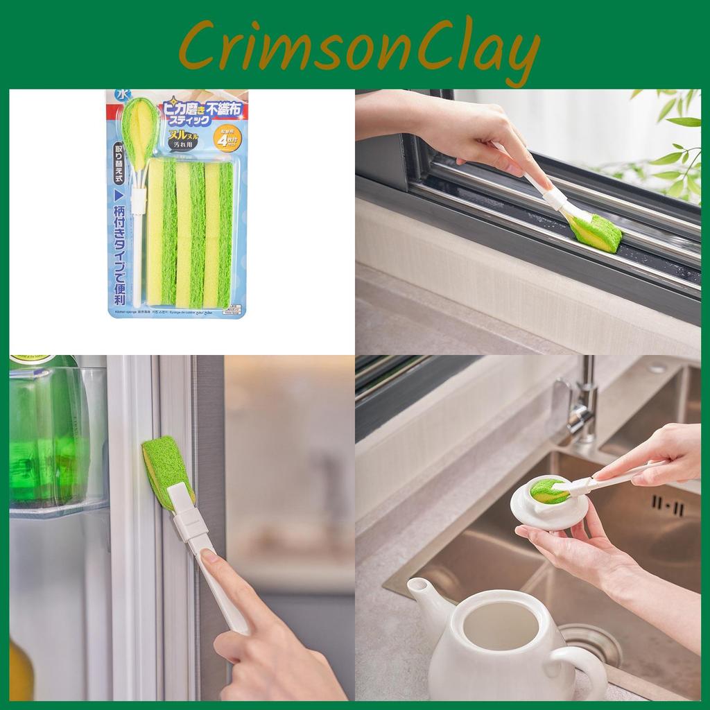 Cleaning Mini Gap Tool With Replaceable Sponge Head For Use Home